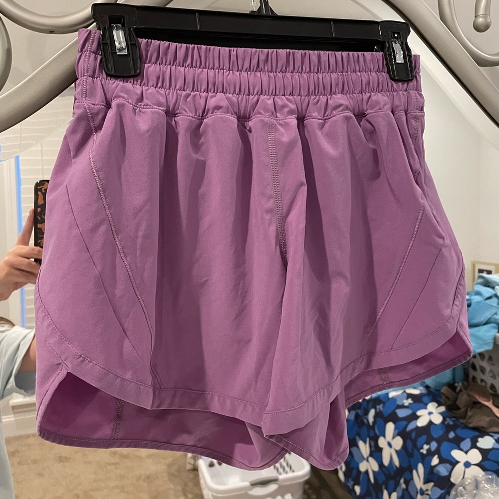 Purple Lululemon shorts